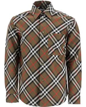Burberry Loch Ip Cotton Check Shirt - Gray
