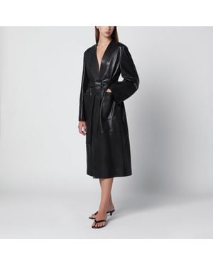 Nour Hammour Ruelle Belted Coat - Black