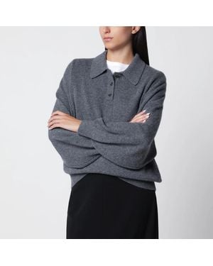 Lisa Yang Graphite Etta Cashmere Jumper - Blue
