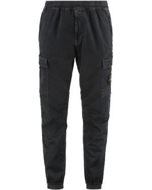 Stone Island Cargo Pants - Black