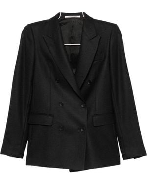 Tagliatore Wool Double-Breasted Jacket - Black