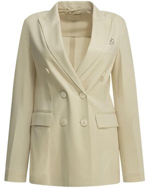 Circolo 1901 Cotton Elastane Jacket - Natural