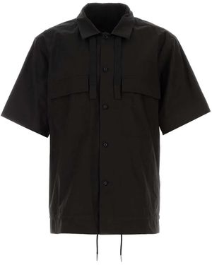 Sacai Cotton Typewriter Shirt - Black