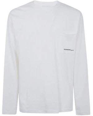 OAMC Peacemaker Lighter Long Sleeves Pocket Tee - White