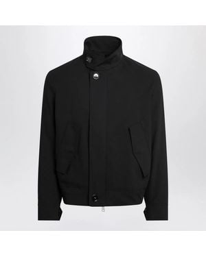 Ami Paris Zip-Up Wool Jacket - Black