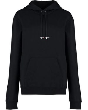 Saint Laurent Cotton Hoodie - Black
