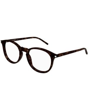 Saint Laurent Eyeglasses Sl 106 018 Havana Havana Transpa/19/145 - Black