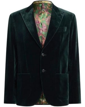 Etro Roma Peak Lapel Sport Jacket - Black