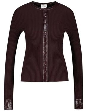 Courreges Courregès Contrasted Cardigan - Brown