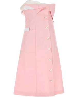 Miu Miu Poplin Dress - Pink