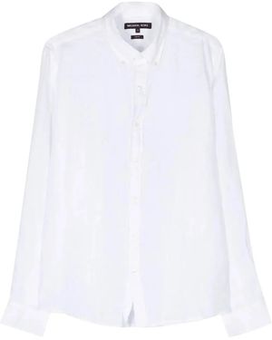 Michael Kors Long Sleeves Linen Shirt Clothing - White