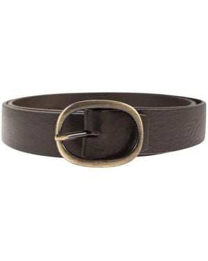 Alberto Luti Classic Full Grain Leather Belt - Brown