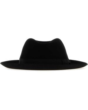 Borsalino 50 Grammi Qs T. Media /Medium Brim, Rollable - Black