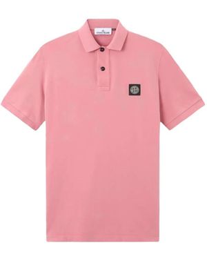 Stone Island Ss Polo - Pink