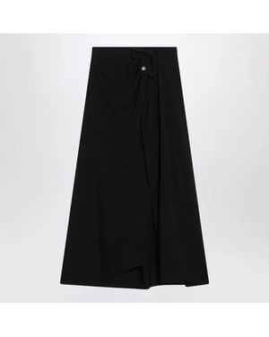 Balenciaga Draped Skirt - Black