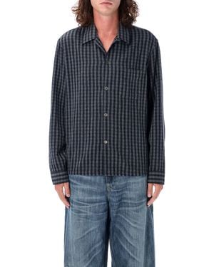 Our Legacy Heusen Check Shirt - Blue