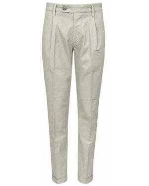 Re-hash Light Turn Up Pants - Natural