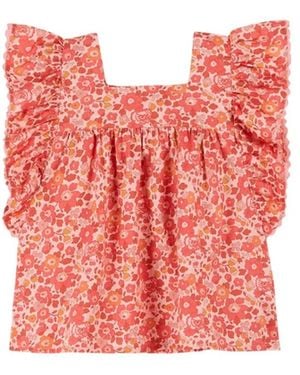 Emile Et Ida Emile & Ida Maglietta Blouse Liberty - Red