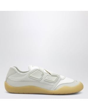 Prada Speedrock Crystal Leather And Mesh Trainers - White