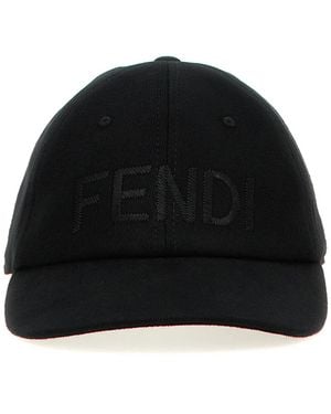 Fendi Logo Cap - Black