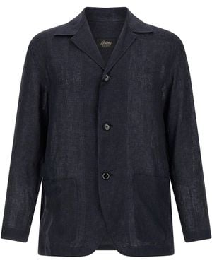 Brioni Blazer Shirt - Blue
