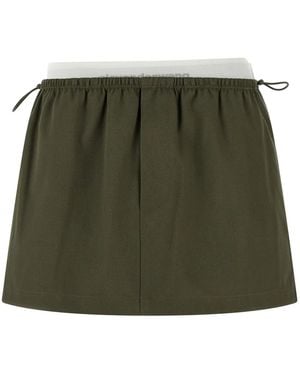 Alexander Wang Cotton Long Skirt - Green