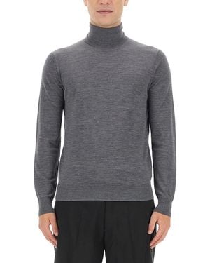 Ballantyne Wool Turtleneck - Grey