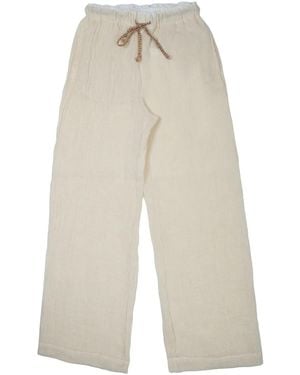 120% Lino Pantalone - White