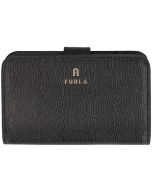 Furla Camelia Leather Wallet - Black