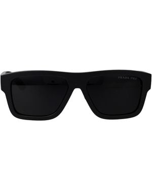Prada Linea Rossa Injected Sunglasses - Black