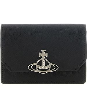 Vivienne Westwood 'Orb' Logo Card Holder - Black
