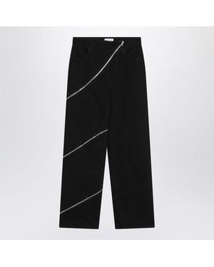Alaïa Zip Spiral Jeans - Black