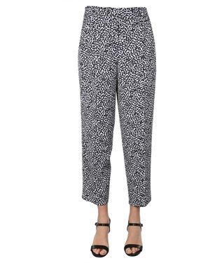 MICHAEL Michael Kors Straight Fit Trousers With Belt - Grey