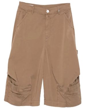High Patch-Pocket Trousers - Natural