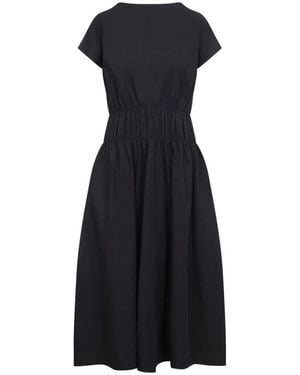 Studio Nicholson Simos Ruched Waist Panel Dress - Black