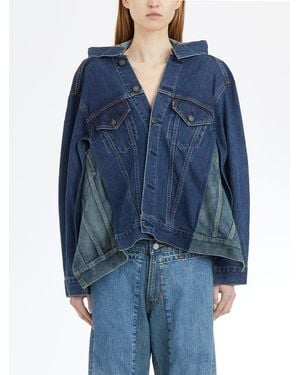 Junya Watanabe Short Denim Jacket - Blue