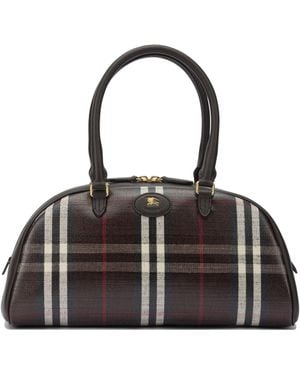 Burberry Cotton Blend Crossbody Bag - Natural