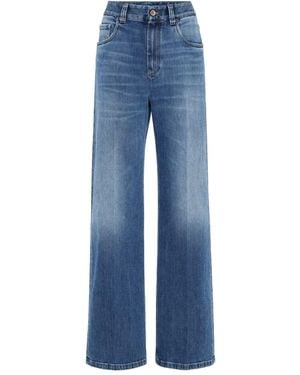 Brunello Cucinelli Denim Cotton Jeans - Blue