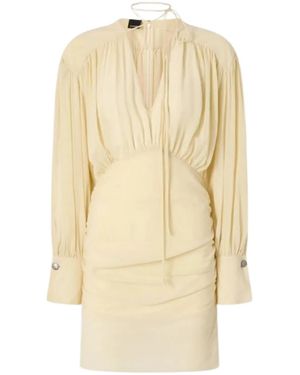 Pinko Sea Mist Cotton Dress - Natural
