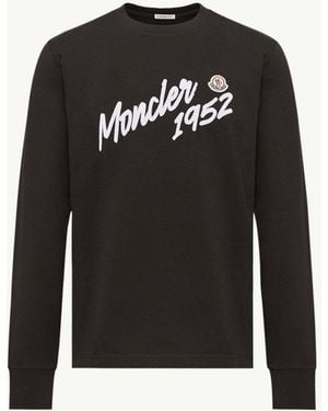 Moncler Logo Graphic T-Shirt - Black