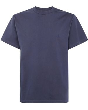 Jil Sander Short Sleeves 3 Pack Embroidered T-Shirt - Blue