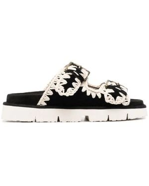 Mou Bio 2 Buckles Sandals - White