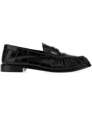 Saint Laurent Leather Le Loafers Loafers - Black