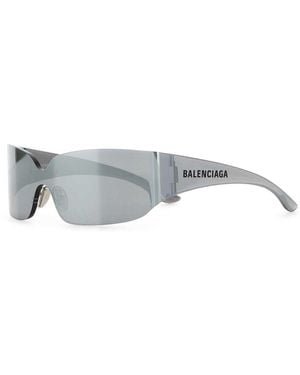 Balenciaga Nylon Mono Square Sunglasses - Gray