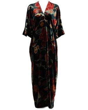 Pierre Louis Mascia Printed Long Dress - Black