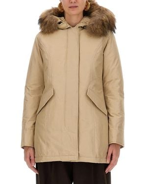 Woolrich Arctic Raccoon Parka - Natural
