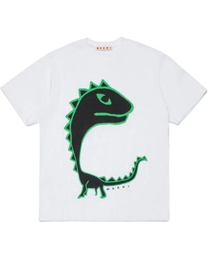 Marni "Dinosaur" T-Shirt - Blue