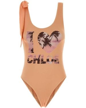 Chloé Stretch Nylon Swimsuit - Pink