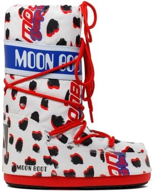 Moon Boot Polyester Boots - Red