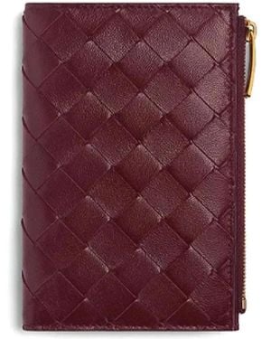 Bottega Veneta Intrecciato Wallet - Purple